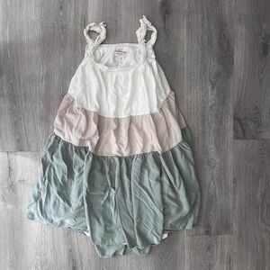 ANDREE BY UNIT White and Pink Dress